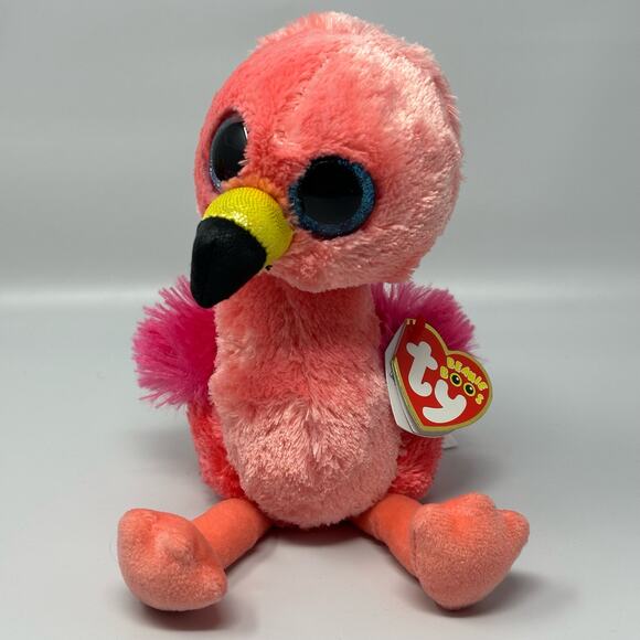 TY Beanie Boos Lot Of 5 Adorable Plush Stuffed Animals With Big Eyes Owl Leopard - Picture 11 of 16